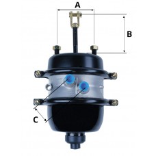 CUÍCA DE FREIO 30x30 ROSCA M16X1,5 HASTE CURTA FORQ 1/2" SCANIA/VOLVO - 2401393